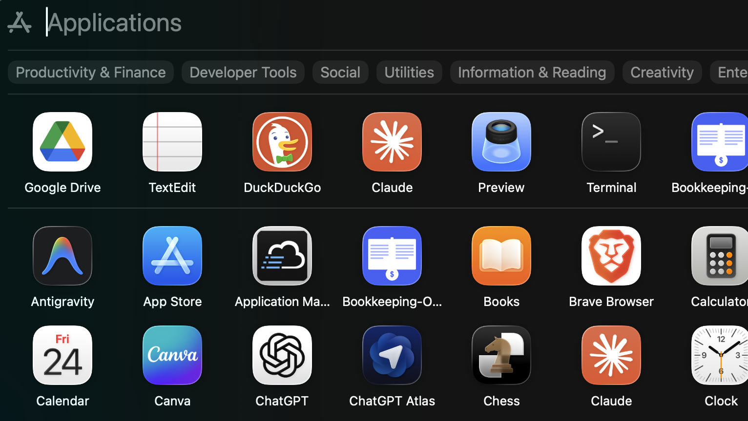 Google Drive folder in Finder