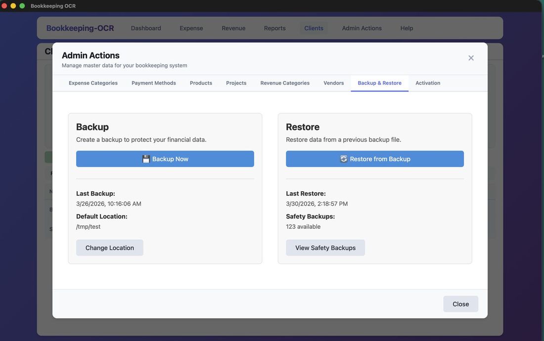 Backup location selection